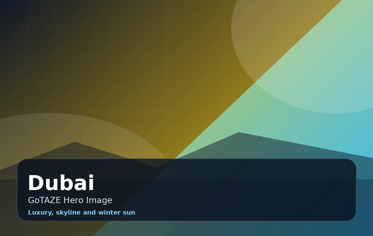 Dubai holiday hero image